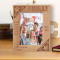 May The Love And Happiness You Share With Others Return To You Tenfold Personalized Wooden Frame 5" x 7" Brown (Vertical)