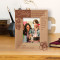 Life Should Be Lived With A Smile On Your Face Personalized Wooden Frame 3 1/2" x 5" Brown (Vertical)