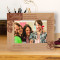 Life Should Be Lived With A Smile On Your Face Personalized Wooden Frame-7" x 5" Brown Horizontal