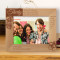 Life Should Be Lived With A Smile On Your Face Personalized Wooden Frame-10" x 8" Brown Horizontal