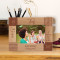 I Wish You A Life Full Of Happiness Love And Warnth Personalized Wooden Frame-6" x 4" Brown Horizontal