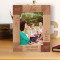 I Wish You A Life Full Of Happiness Love And Warnth Personalized Wooden Frame 5" x 7" Brown (Vertical)