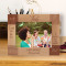 I Wish You A Life Full Of Happiness Love And Warnth Personalized Wooden Frame-7" x 5" Brown Horizontal