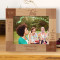 I Wish You A Life Full Of Happiness Love And Warnth Personalized Wooden Frame-10" x 8" Brown Horizontal