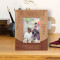Life Is A Journey Enjoy Every Mile Personalized Wooden Frame 3 1/2" x 5" Brown (Vertical)