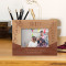 Life Is A Journey Enjoy Every Mile Personalized Wooden Frame-5" x 3 1/2" Brown Horizontal