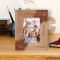 Age Is Merely The Number Of Years Personalized Wooden Frame 3 1/2" x 5" Brown (Vertical)