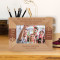 May God Bless You With An Abundance Of Peace Joy And Love Personalized Wooden Frame-6" x 4" Brown Horizontal