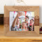 May God Bless You With An Abundance Of Peace Joy And Love Personalized Wooden Frame-10" x 8" Brown Horizontal