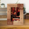 Happy Hanukkah Personalized Wooden Frame 4" x 6" Brown (Vertical)