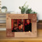 Happy Hanukkah Personalized Wooden Frame-6" x 4" Brown Horizontal