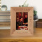 Happy Hanukkah Personalized Wooden Frame 3 1/2" x 5" Brown (Vertical)