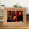 Happy Hanukkah Personalized Wooden Frame-7" x 5" Brown Horizontal
