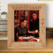 Happy Hanukkah Personalized Wooden Frame 8" x 10" Brown (Vertical)