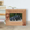 My First Car Personalized Wooden Frame-5" x 3 1/2" Brown Horizontal