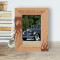 My First Car Personalized Wooden Frame 4" x 6" Brown (Vertical)
