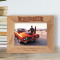 Muscle Car Personalized Wooden Frame-7" x 5" Brown Horizontal