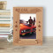 My Car Personalized Wooden Frame 4" x 6" Brown (Vertical)