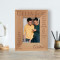 Love Does Not Delight In Evil But Rejoices With The Truth Personalized Wooden Frame 3 1/2" x 5" Brown (Vertical)