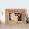 Love Does Not Delight In Evil But Rejoices With The Truth Personalized Wooden Frame-5" x 3 1/2" Brown Horizontal