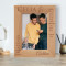 Love Does Not Delight In Evil But Rejoices With The Truth Personalized Wooden Frame 5" x 7" Brown (Vertical)