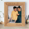 Love Does Not Delight In Evil But Rejoices With The Truth Personalized Wooden Frame 8" x 10" Brown (Vertical)
