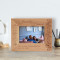 I Love My Life Because It Give Me You I love You Because You Are My Life Personalized Wooden Frame-5" x 3 1/2" Brown Horizontal