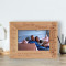 I Love My Life Because It Give Me You I love You Because You Are My Life Personalized Wooden Frame-6" x 4" Brown Horizontal