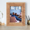 I Love My Life Because It Give Me You I love You Because You Are My Life Personalized Wooden Frame 5" x 7" Brown (Vertical)