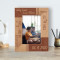 You Are My Home And My Adventure Personalized Wooden Frame 4" x 6" Brown (Vertical)