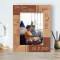 You Are My Home And My Adventure Personalized Wooden Frame 5" x 7" Brown (Vertical)