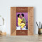 You Make Me A Better Person Personalized Wooden Frame 3 1/2" x 5" Brown (Vertical)