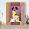 You Make Me A Better Person Personalized Wooden Frame 5" x 7" Brown (Vertical)