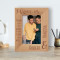 Thank You For Being Mine Personalized Wooden Frame 4" x 6" Brown (Vertical)