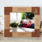 You Are My Morning Sunshine After A Dark Night Personalized Wooden Frame-10" x 8" Brown Horizontal