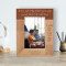 Never Ask Why I Love You Just Accept Personalized Wooden Frame 4" x 6" Brown (Vertical)