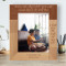 Never Ask Why I Love You Just Accept Personalized Wooden Frame 8" x 10" Brown (Vertical)