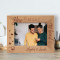 You Make My Heart Smile Personalized Wooden Frame-7" x 5" Brown Horizontal