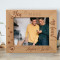 You Make My Heart Smile Personalized Wooden Frame-10" x 8" Brown Horizontal