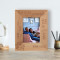 Next To You Is My Favorite Place Personalized Wooden Frame 3 1/2" x 5" Brown (Vertical)