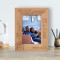 Next To You Is My Favorite Place Personalized Wooden Frame 4" x 6" Brown (Vertical)