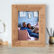 Next To You Is My Favorite Place Personalized Wooden Frame 5" x 7" Brown (Vertical)