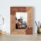 Love Is A Beautiful Thing Personalized Wooden Frame 3 1/2" x 5" Brown (Vertical)