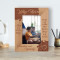 Love Is A Beautiful Thing Personalized Wooden Frame 4" x 6" Brown (Vertical)