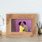 I Don't Need Paradise Because I Found You Personalized Wooden Frame-6" x 4" Brown Horizontal