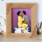 I Don't Need Paradise Because I Found You Personalized Wooden Frame 8" x 10" Brown (Vertical)