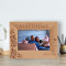 I Love You Because You Are Awesome Personalized Wooden Frame-6" x 4" Brown Horizontal