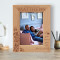 I Love You Because You Are Awesome Personalized Wooden Frame 5" x 7" Brown (Vertical)