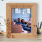 I Love You Because You Are Awesome Personalized Wooden Frame 8" x 10" Brown (Vertical)