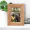 Enjoy The Present And Embrace The Future Ahead Personalized Wooden Frame 4" x 6" Brown (Vertical)